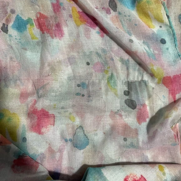 Indigo Multicolour Large Lightweight Scarf - Picture 5 of 8